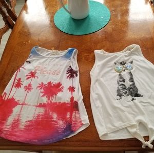 Lot of 2 btween shirts girls size 10
